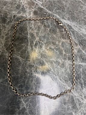 Tiffany & Co. Silver Tone Round Link Chain Necklace